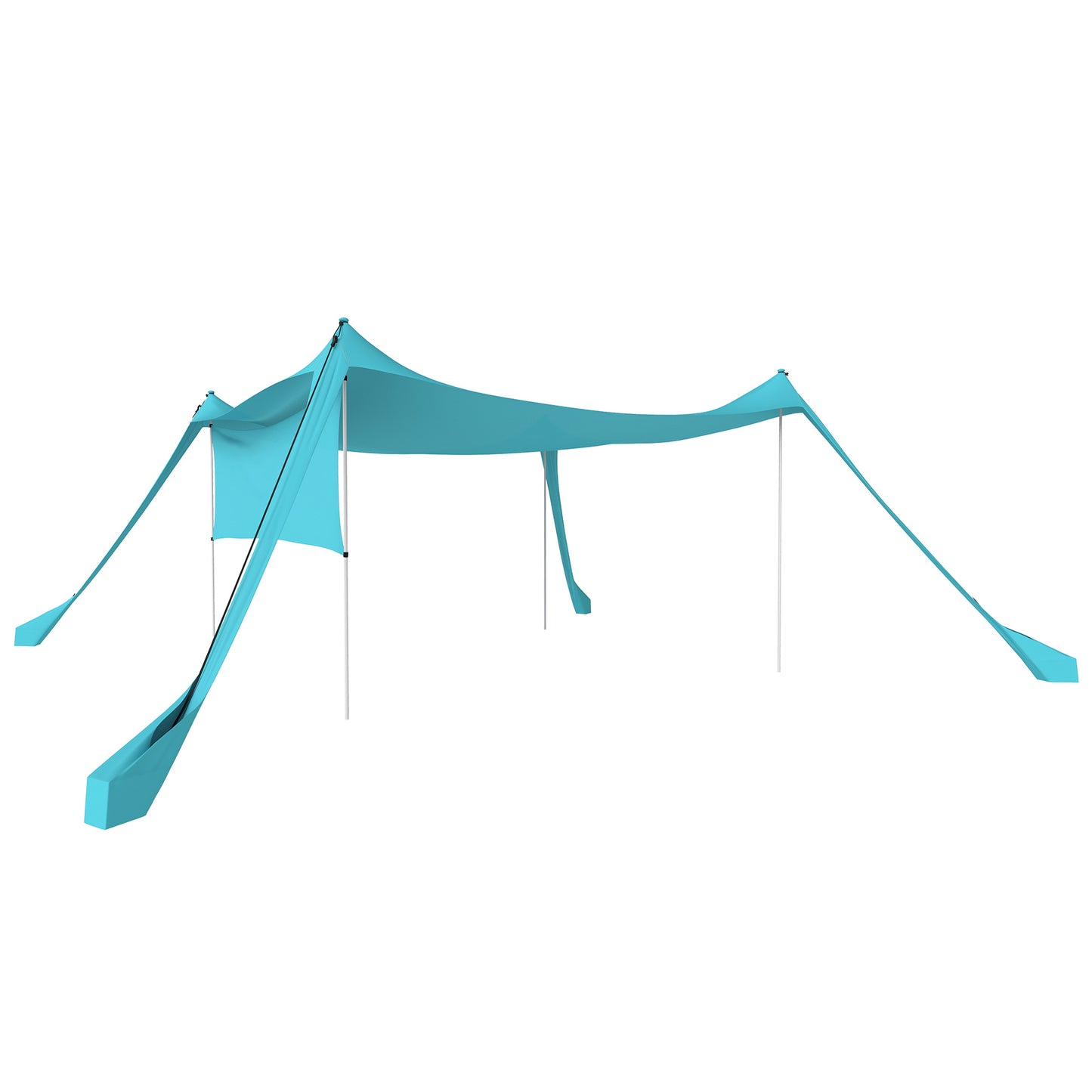 Beach Tent Event Shelter with Detachable Sidewall and Carry Bag, for Camping, Trips, Fishing, Picnics, Sky Blue