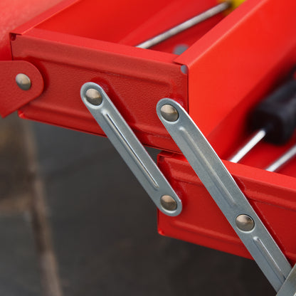 Metal Tool Box 3 Tier 5 Tray Professional Portable Storage Cabinet Workshop Cantilever Toolbox with Carry Handle