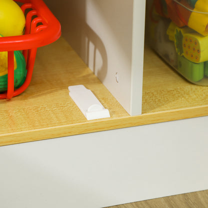 Kids Play Kitchen, Pretend Play Kitchen with Realistic Oven, Stove, Sink, Kitchen, Accessories, White