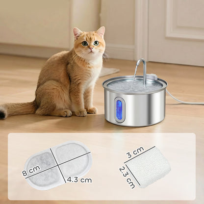 16 Pack Cat Water Fountain Filters, Replacement Filters Set for 3.2L/2.5L Automatic Pet Fountain