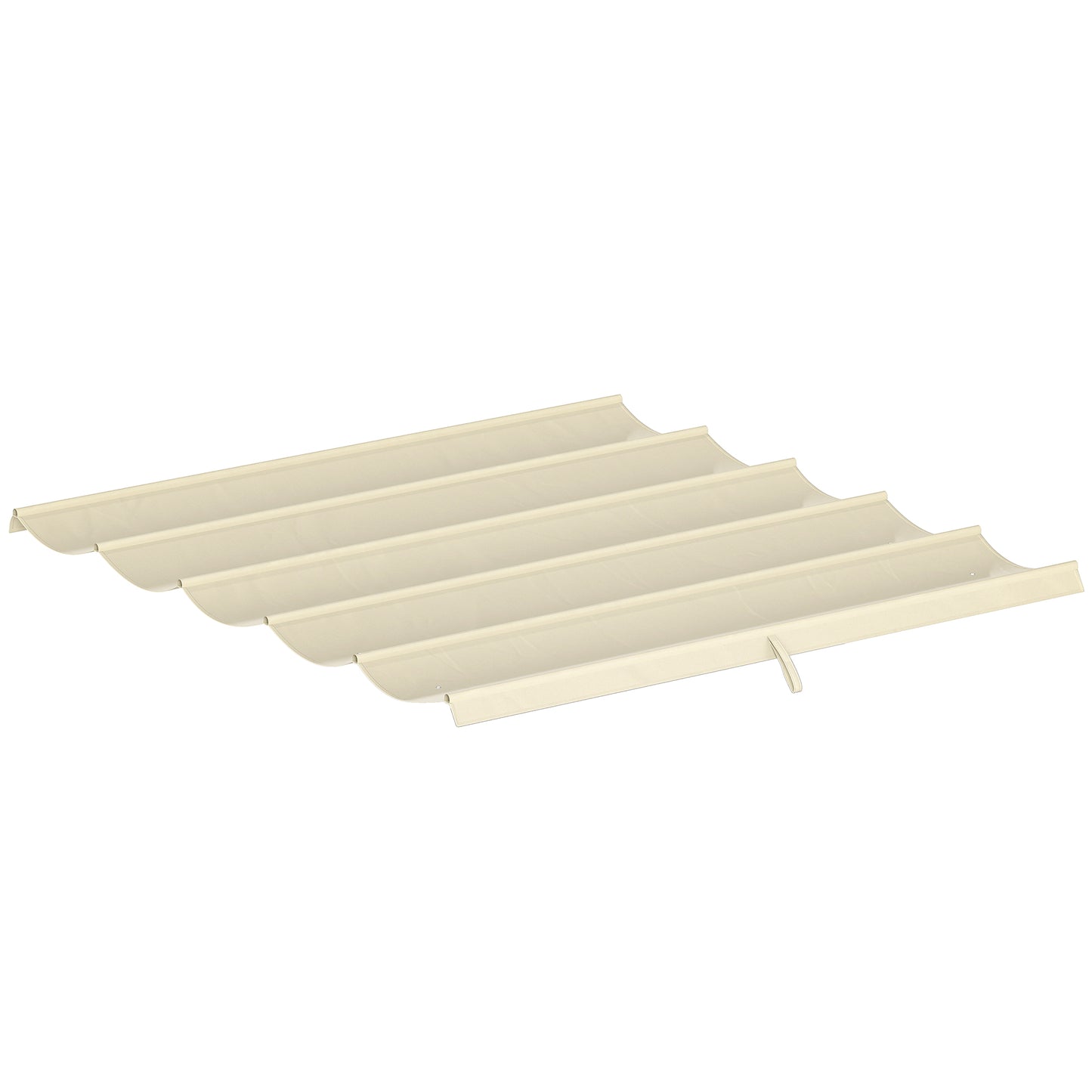 Retractable Pergola Cover, 2.55 x 2.5 m Replacement Canopy Fabric for 3 x 3 m Frame, Roof Top Only, Cream White