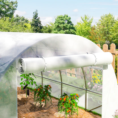 4 x 3 x 2m Polytunnel Greenhouse Replacement Cover ONLY Winter Garden Plant PE Cover for Tunnel Walk-in Greenhouse with Roll