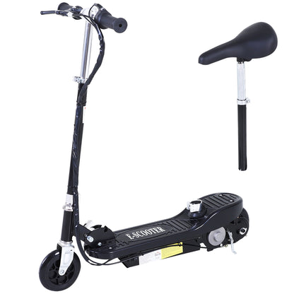 Powered Powered Scooter Ride-On, with Brakes, Adjustable Seat, Adjustable Handlebars, Black
