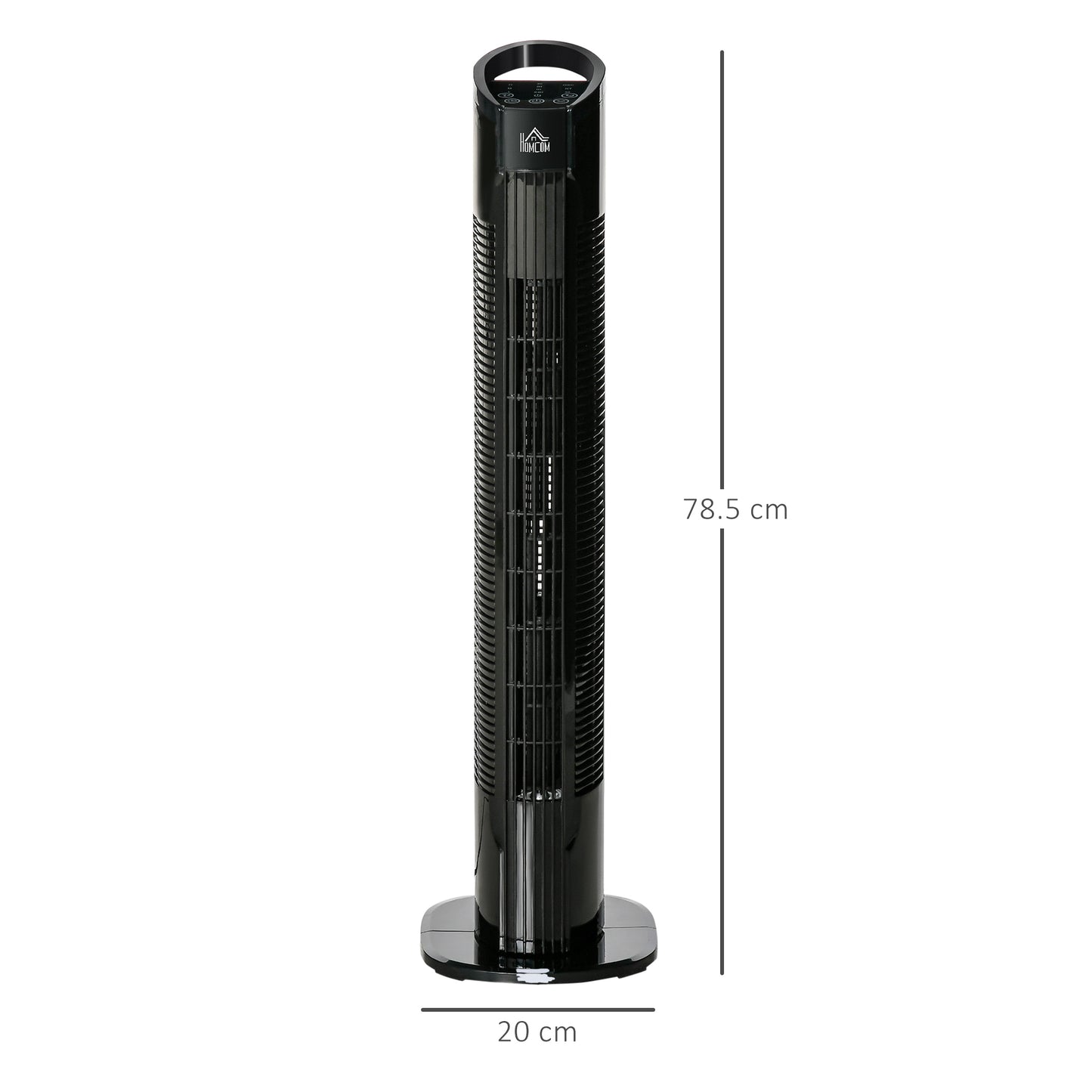 31" Freestanding Tower Fan, 3 Speed 3 Mode, 7.5H Timer, Oscillating, LED Panel, Remote Control, 31 Inch Standing Fan, Black