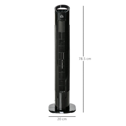 31" Freestanding Tower Fan, 3 Speed 3 Mode, 7.5H Timer, Oscillating, LED Panel, Remote Control, 31 Inch Standing Fan, Black