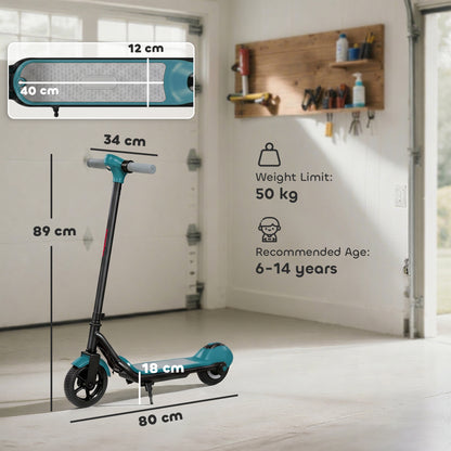Electric Scooter for Kids, with LED Display, Green