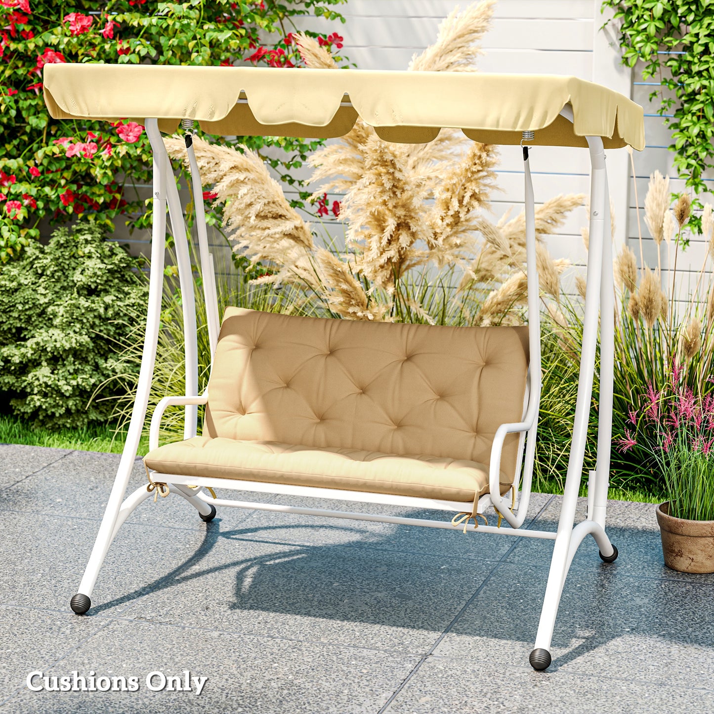 Two-Seater Bench Cushion - Khaki