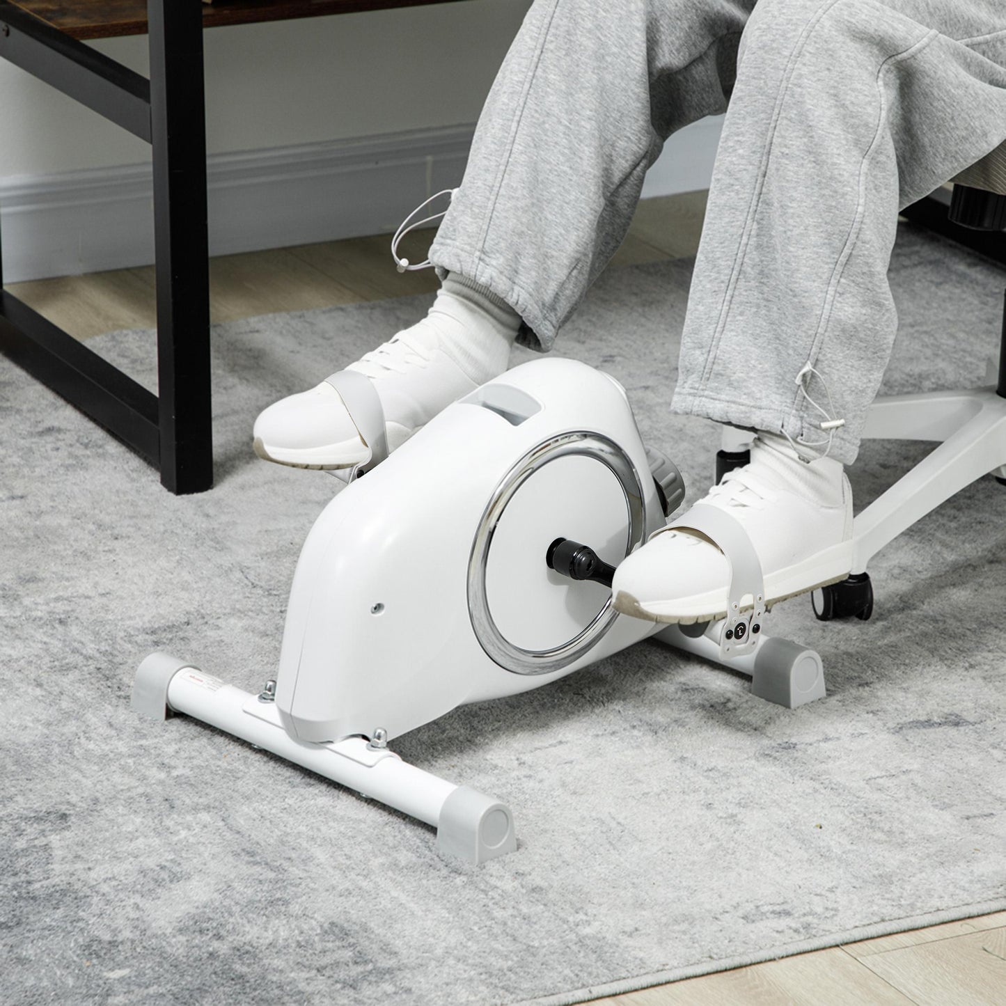 Pedal Exerciser with Eight Level Magnetic Resistance, with Eight-Level Magnetic Resistance, White