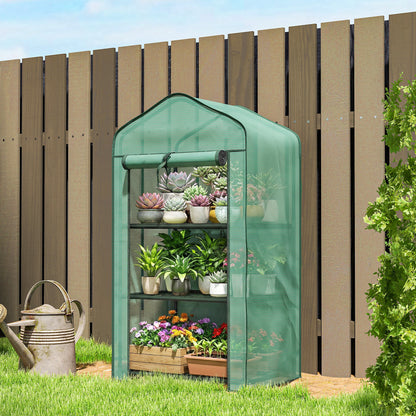 Three-Tier Mini Greenhouse - Green