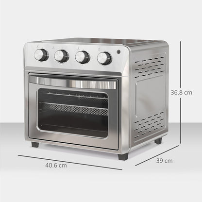 24L Air Fryer Oven, Mini Oven, Oil Free Cooking, Grill, Roast, Bake, with Adjustable Temperature, Timer, Touch Screen
