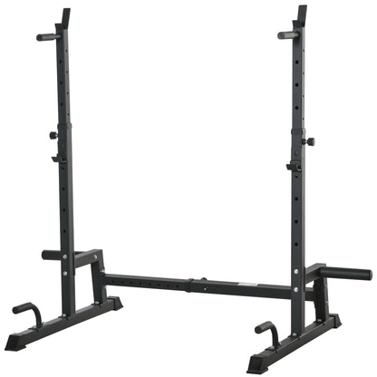 Multifunction Barbell Squat Rack Stand Heavy-Duty Strength Training Dumbbell Rack Adjustable Height Weight Lifting Bench Pres