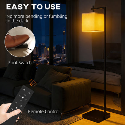 Floor Lamp for Living Room, 66" Modern Tall Standing Lamp with Adjustable Colour Temperatures & 10 Brightness Levels