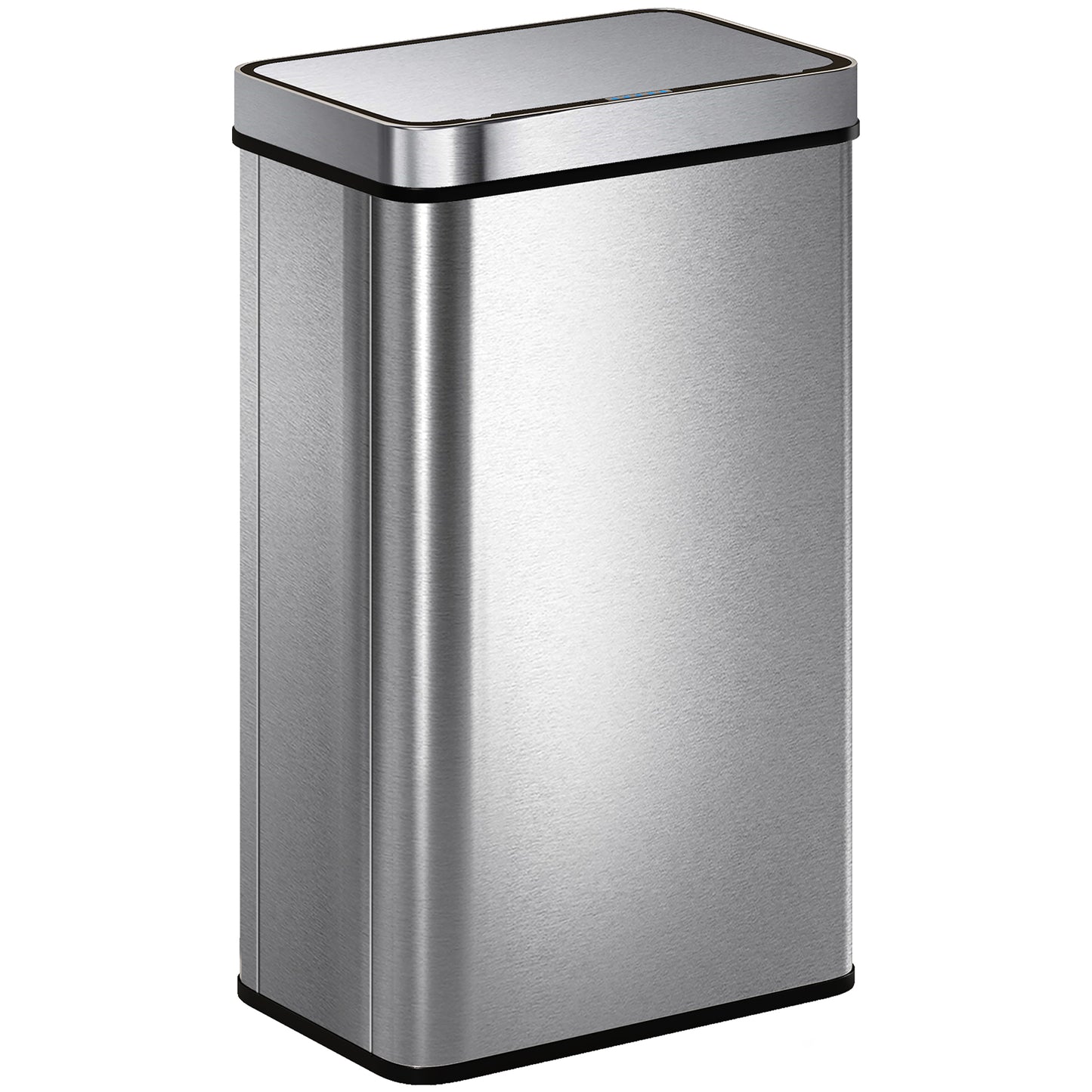 60 L Sensor Can, Sensor Bin with Soft-Close Lid, Fingerprint-Proof Stainless Steel, Silver Tone