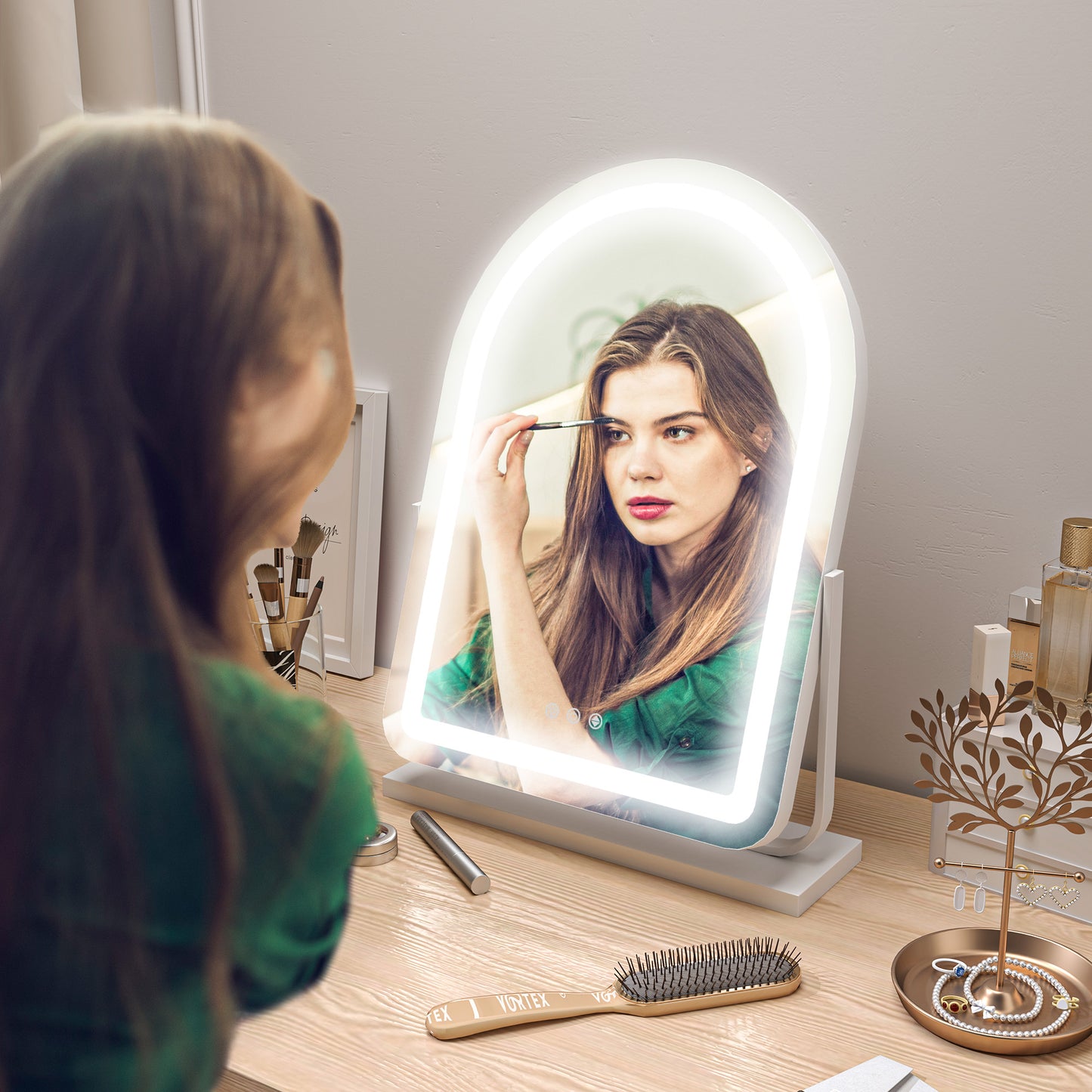 43 x 59cm LED Vanity Mirror - White