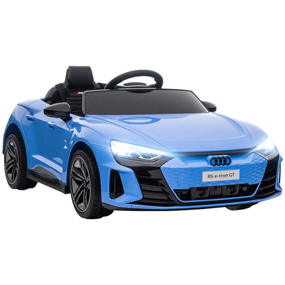 Audi Licensed 12V Kids Electric Ride-On, with Remote Control, Suspension System, Lights, Music, Motor - Blue