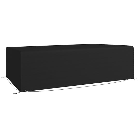 Outdoor Garden Furniture Cover Waterproof, Anti-UV 600D Heavy Duty Oxford Fabric Patio Furniture Cover for Rectangular Sofa T