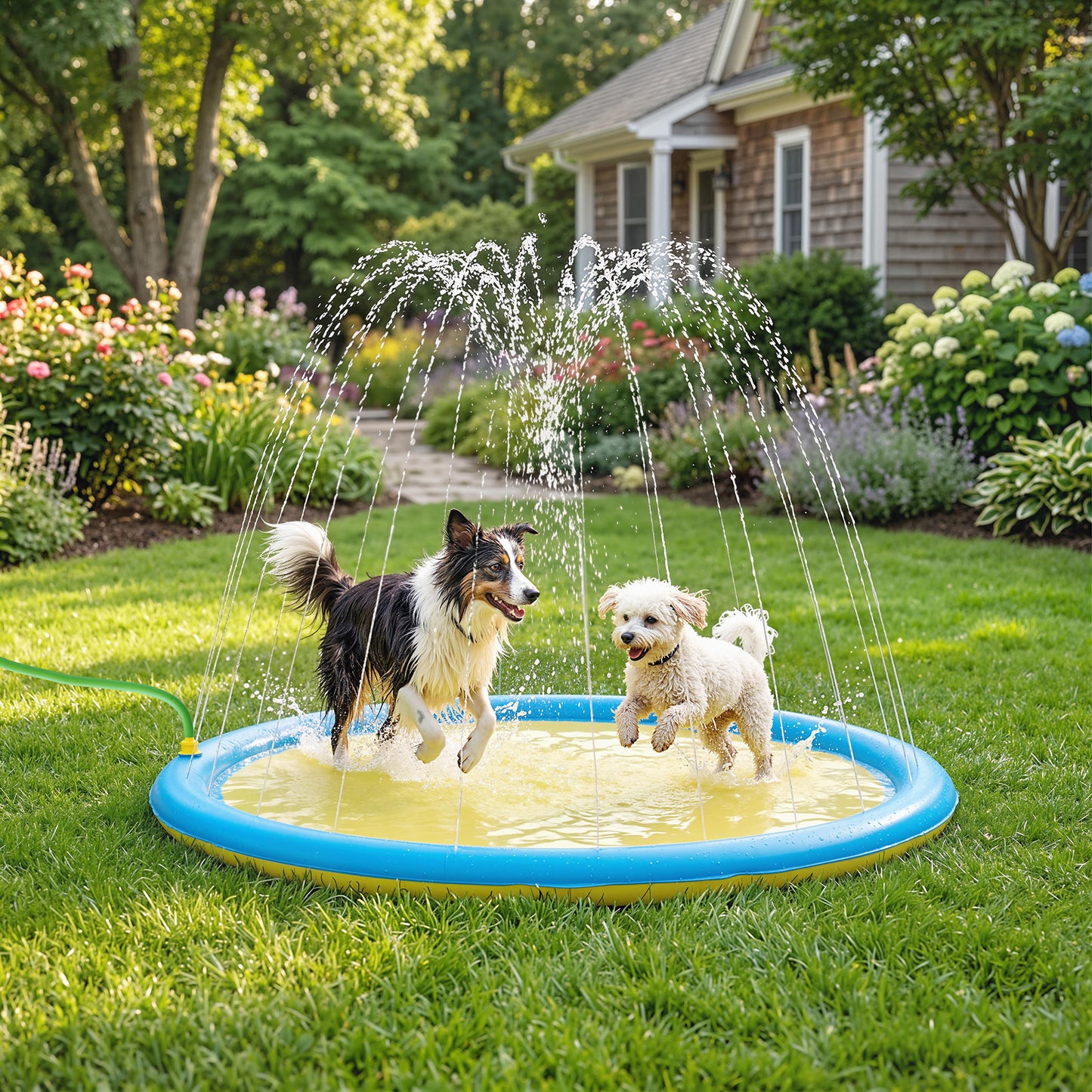 Dog Splash Pad for Garden, Patio, Summer Fun, 170 cm