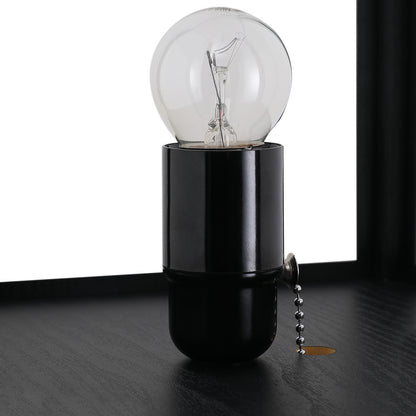 4-Tier Shelf Floor Lamp – Black & White