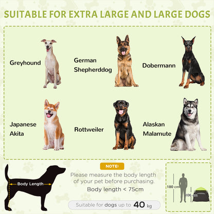 Foldable Dog Cat Tent with Water-Resistant Oxford, Carry Bag for Extra Large Dog, Green