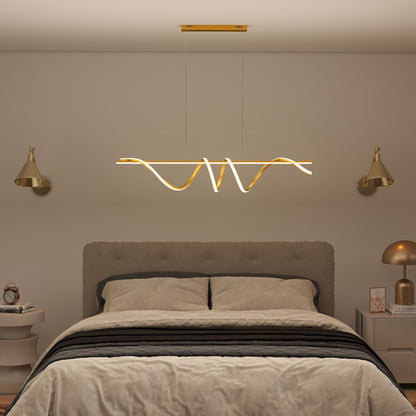 Pendant Light with 3 Colour Temperatures - Gold Tone