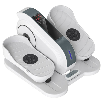 Under Desk Elliptical Machine, Seated Pedal Exerciser, Mini Electric Elliptical Machine for Seniors with LCD Monitor