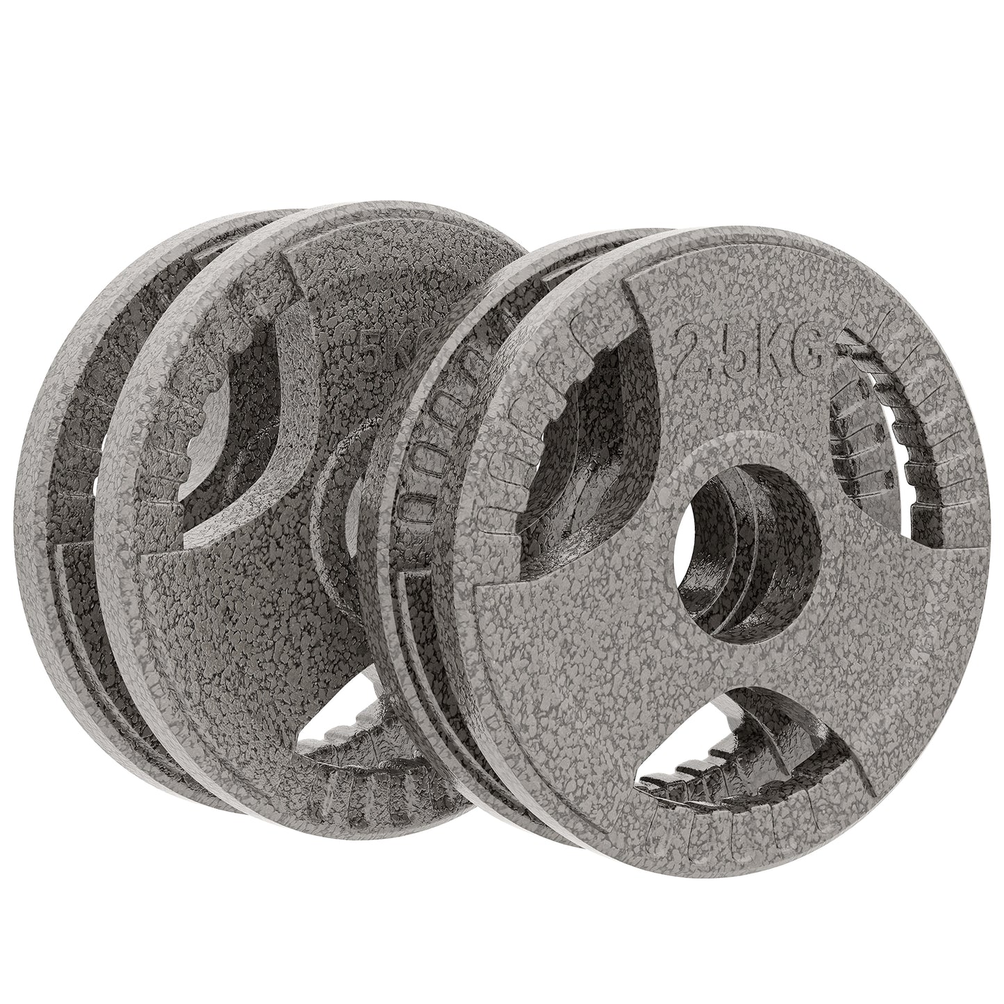 Set of 4 Cast Iron Weight Plate for 2 inch/5cm hole Dumbbell Handle Bar 15kg Dumbbell Plates Barbell Weight 2 x 5kg
