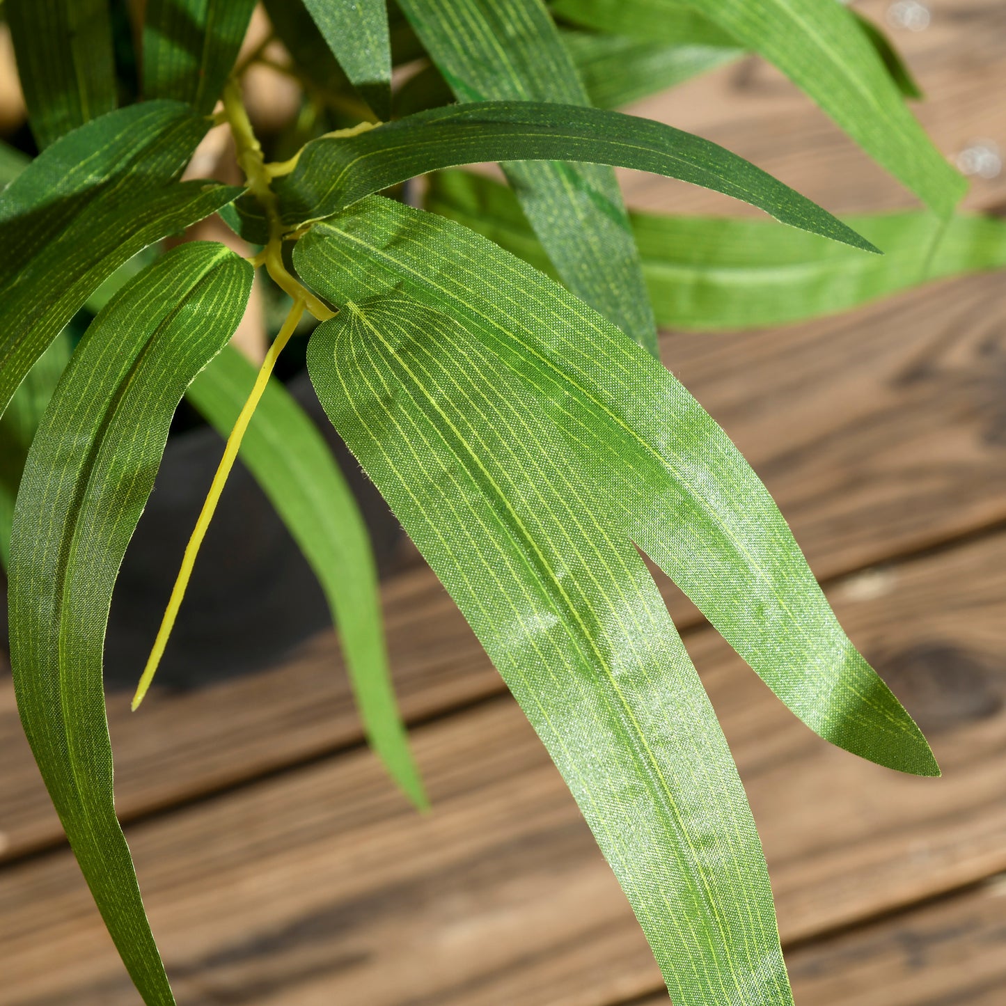 Artificial Plants Bamboo Tree in Pot Desk Fake Plants for Home Indoor Decor, 15x15x60cm, Green