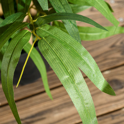 Artificial Plants Bamboo Tree in Pot Desk Fake Plants for Home Indoor Decor, 15x15x60cm, Green