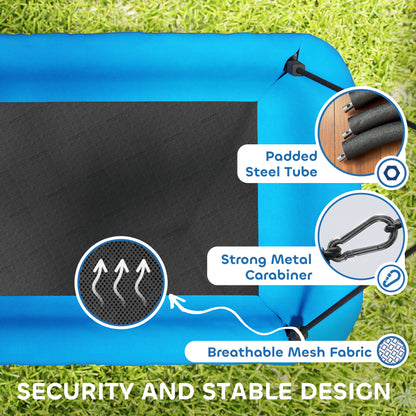 Nest Swing with Adjustable Ropes and Tree Straps, Basket Swing for Kids, 300KG Capacity for Indoor Outdoor, Blue