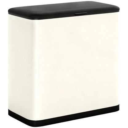 8L Hanging Kitchen Bin, Rubbish bin with Lid and Removable Inner Bucket for Kitchen Cabinet Door, Under Sink, Office