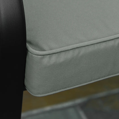 Garden Bench Cushion 2 Seater Loveseat Seat Pad for Patio Swing Furniture for Indoor & Outdoor Use, 120 x 50 x 8 cm, Grey