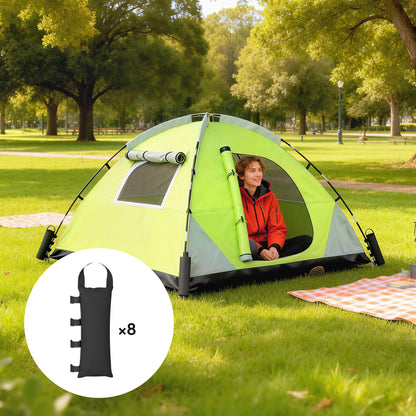 8 Pack Gazebo Sand Weights Bags, 40 kg 600D Heavy Duty Sand Bags Sandbags for Canopy Tent Legs, Without Sand, Black
