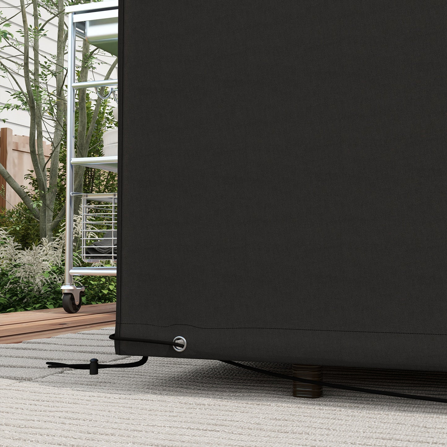 Outdoor Garden Furniture Cover Waterproof, Anti-UV 600D Heavy Duty Oxford Fabric Patio Furniture Cover for Rectangular Sofa T
