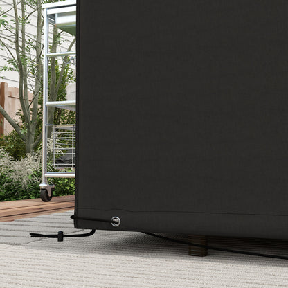 Outdoor Garden Furniture Cover Waterproof, Anti-UV 600D Heavy Duty Oxford Fabric Patio Furniture Cover for Rectangular Sofa T