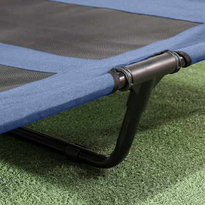 Outdoor Dog Bed with Removable Canopy, Portable Raised Dog Bed for Camping, Garden & Beach