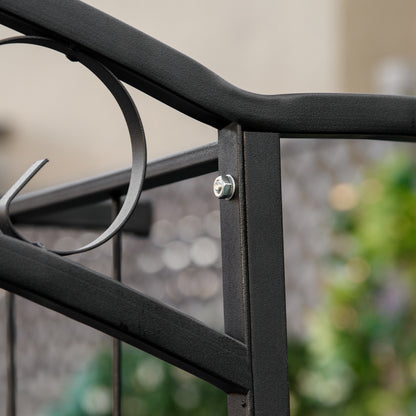 211cm Height Metal Garden Arch Arbor for Wedding Decor for Climbing Plants and Outdoor Decoration