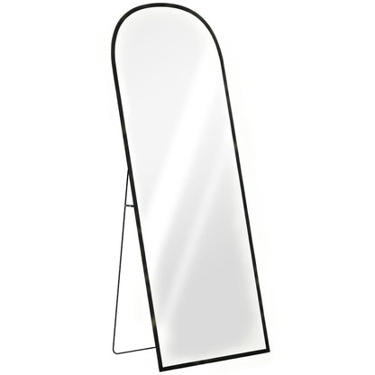 165cm Aluminium Frame Standing Mirror - Black