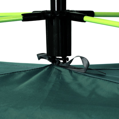 Beach Tent for 1-2 Person Pop-up Design with 2 Mesh Windows & 2 Doors Dark Green