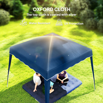 3 M x 3 M Base/ 2.5 M x 2.5 M Top Pop Up Gazebo, 2 Person Setup Instant with Carry Bag