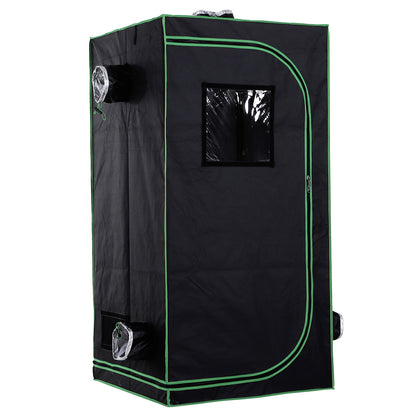 Grow Tent Reflective Mylar Hydroponic with Adjustable Vents and Floor Tray for Indoor Plant Growing