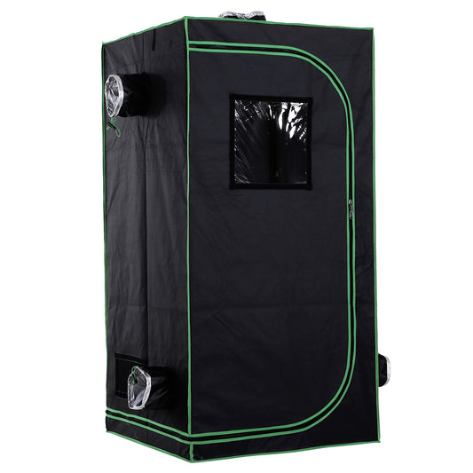Grow Tent Reflective Mylar Hydroponic with Adjustable Vents and Floor Tray for Indoor Plant Growing