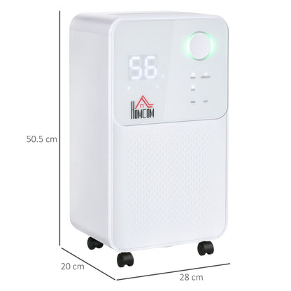 12L/Day Dehumidifier for Home, Laundry Room, Bedroom, Basement, Electric Moisture Air De-Humidifier with 4 Modes