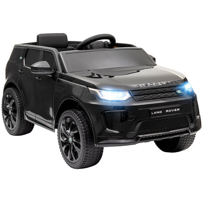 Licensed Land Rover Discovery Sport, 12V Kids Ride on Car w/ Remote Control, Lights, Music, Horn, for 3-6 Years, Black