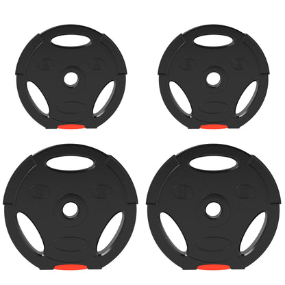 Weight Plates Set, with Two 10kg and Two 5kg weights, Black