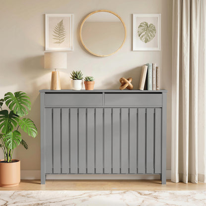 93 x 119cm Modern Radiator Cover - Grey