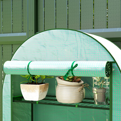 Four Shelf Mini Greenhouse - Green