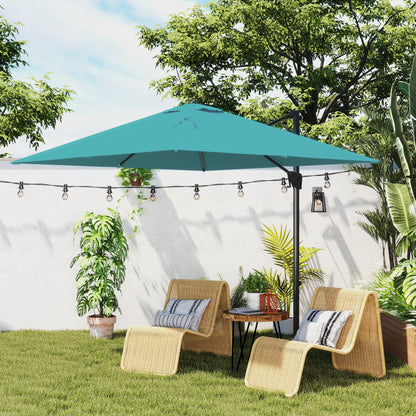 Patio Offset Parasol Umbrella - Blue