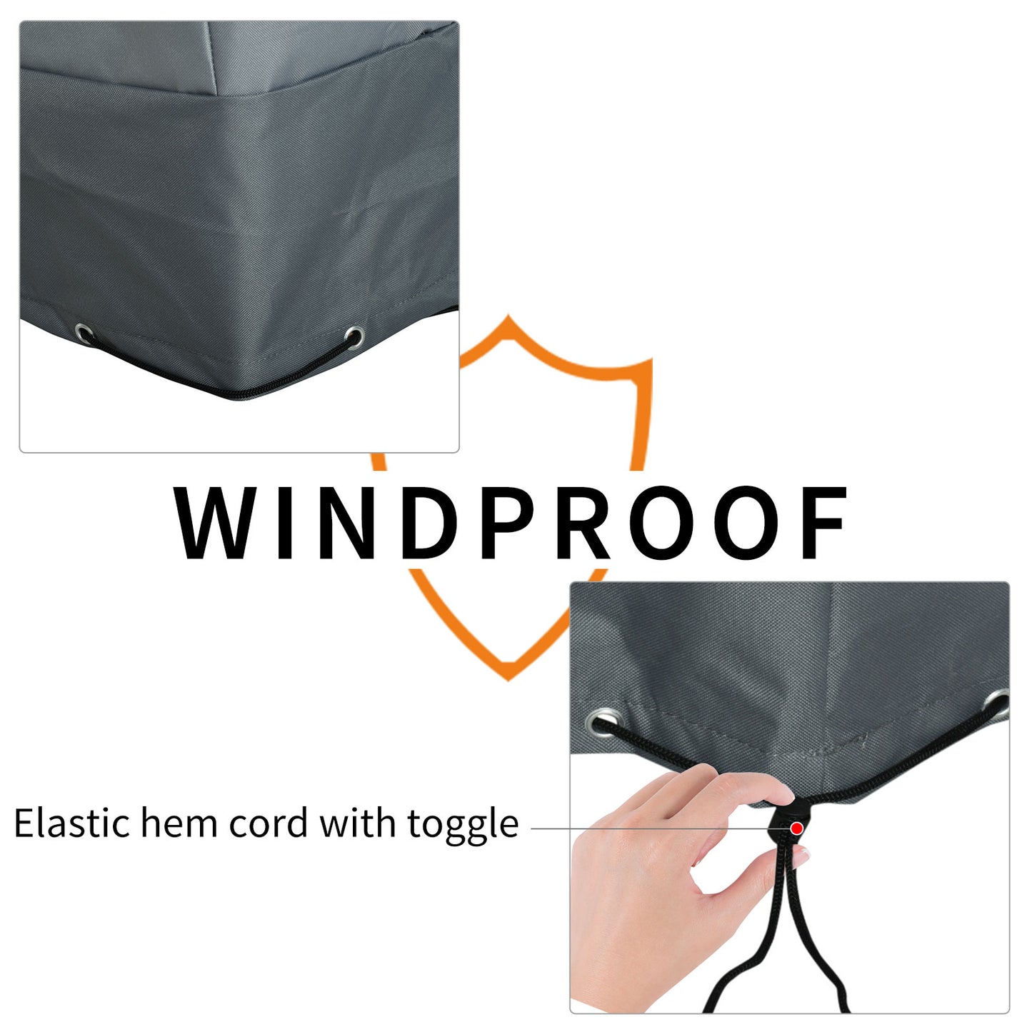 Rectangular Patio Furniture Cover for Chairs Water UV Resistant Protection 600D Oxford Fabric Rattan Lounge Clean Cover
