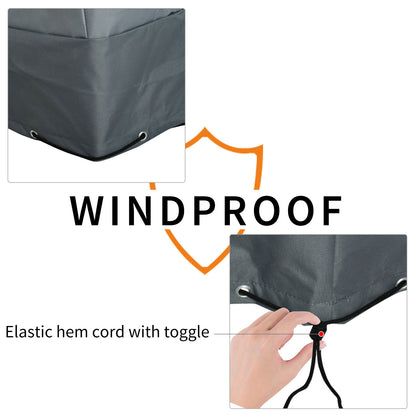 Rectangular Patio Furniture Cover for Chairs Water UV Resistant Protection 600D Oxford Fabric Rattan Lounge Clean Cover