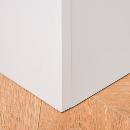 Wooden Kids Toy Box Children Storage Chest Organiser Book Slot Safety Hinge Playroom Furniture White